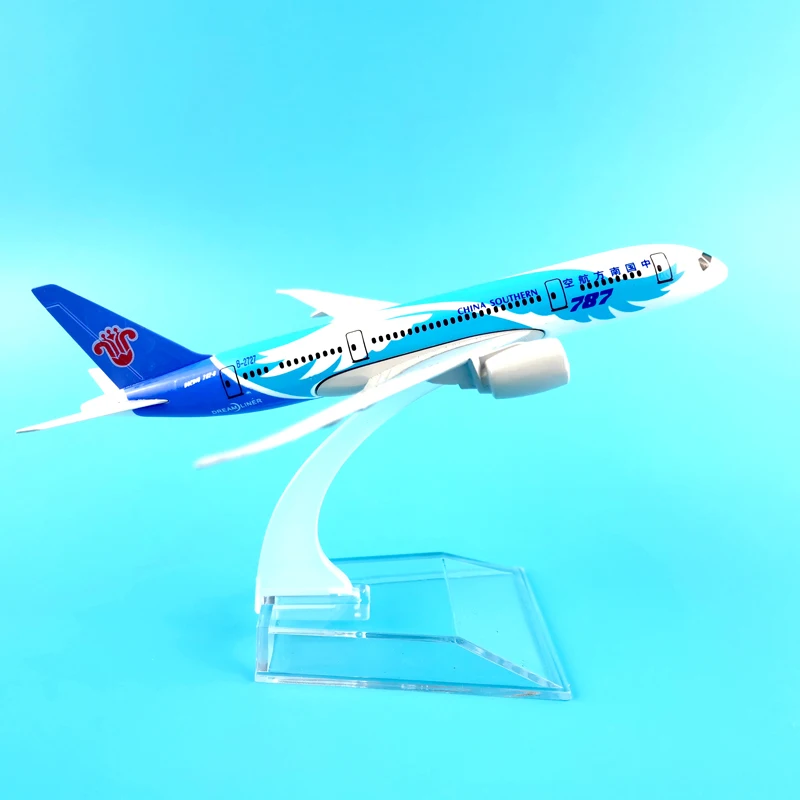 16CM 787 AIR CHINA SOUTHERN METAL ALLOY MODEL PLANE AIRCRAFT TOY AIRPLANE BIRTHDAY GIFT | Railed/Motor/Cars/Bicycles