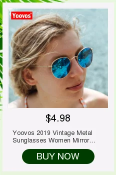 Yoovos Vintage Women Glasses Frame Anti Blue Light Eyeglasses Retro Round Clear Lens Glasses Optical Spectacle Frame UV400