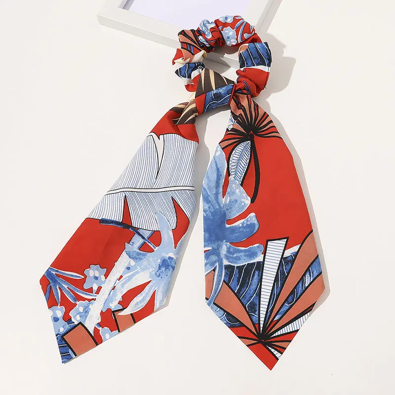 

Hair Circle Tis Rope Rings Elastic Hair Band Scrunchies Leaves Classic Headwear Rubber Hair Ribbons Accessories Harajuke Floral