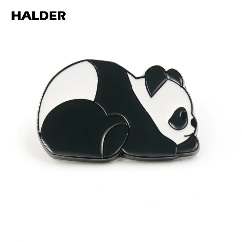 BR0085 HALDER животные панда мультфильм модные ювелирные изделия эмалевые заколки для