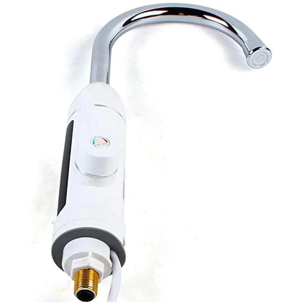 

3000W Electric Water Heater Tap Stainless Steel LCD Digital Temperature Display Kitchen Tankless Instant Hot Water Faucet