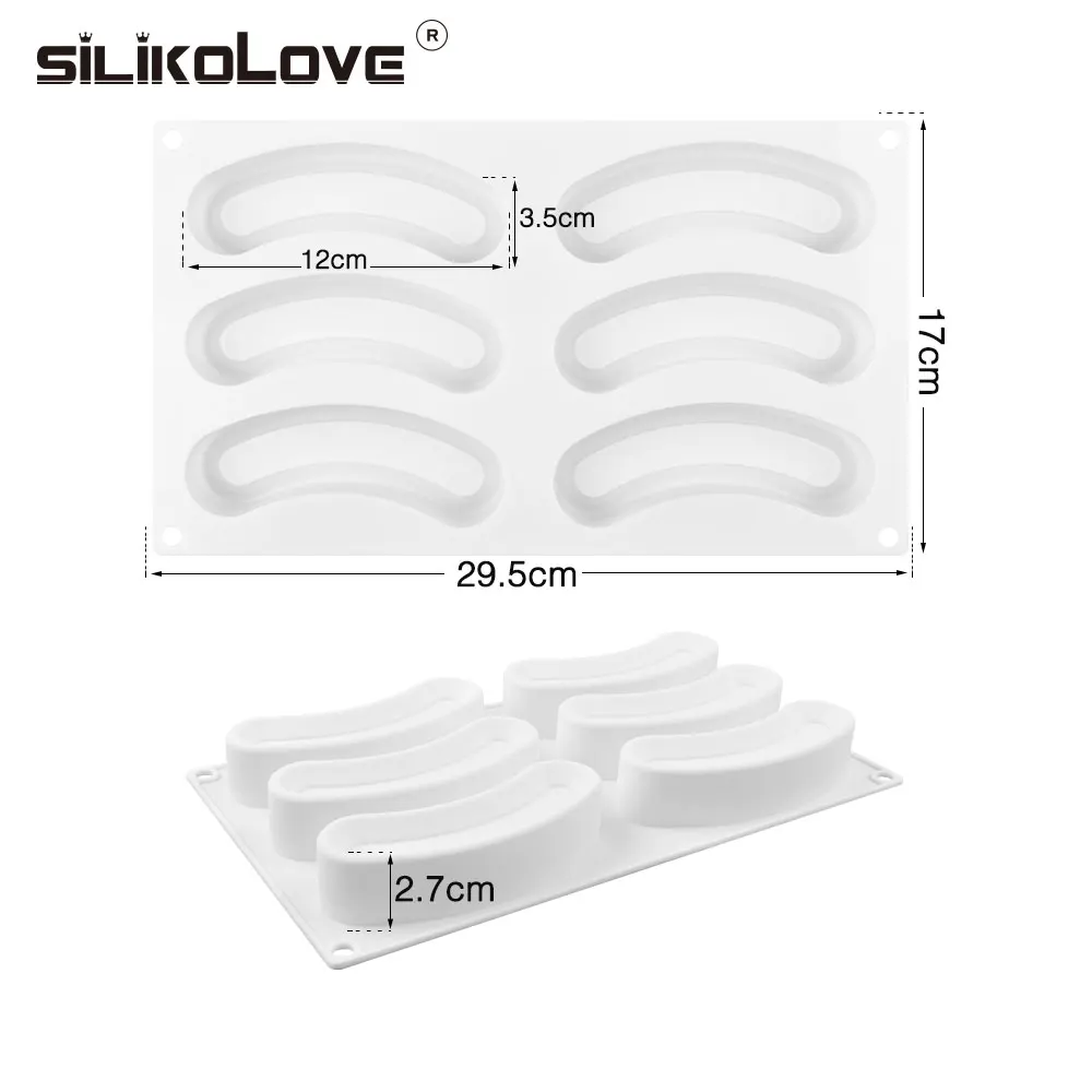 Силиконовые формы для Мусса SILIKOLOVE 6 полости 3d Шоколадные инструменты украшения