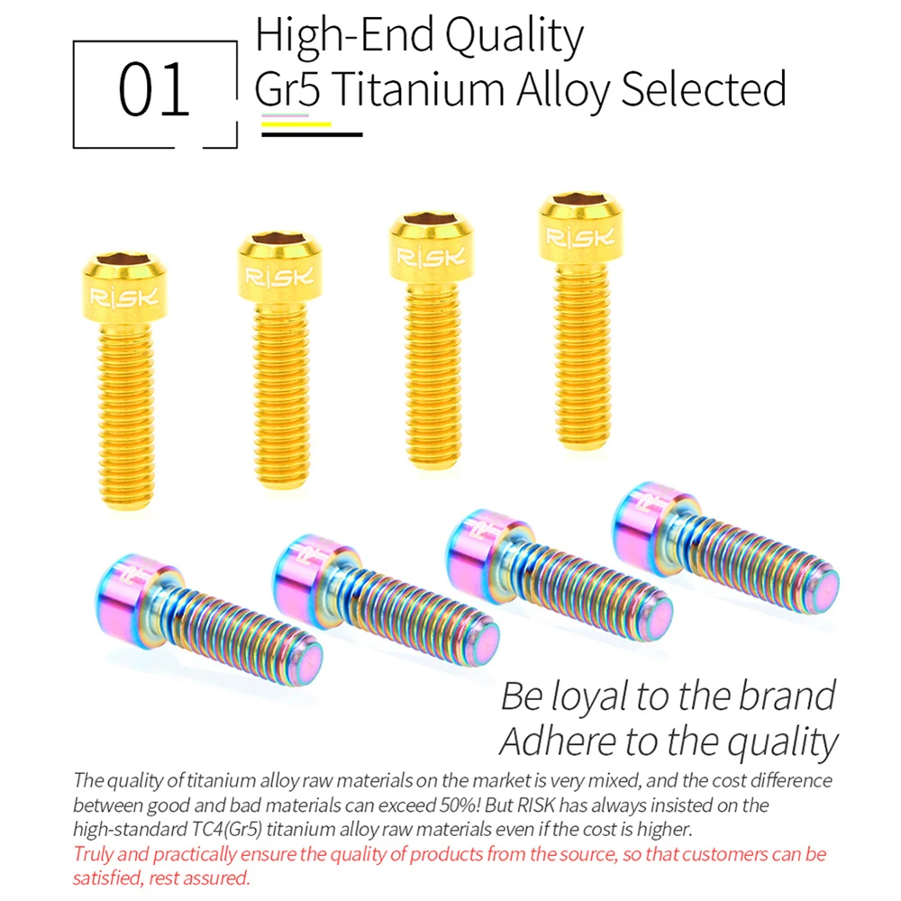 Зажим для дискового тормоза болт из титанового сплава M6 * 18 мм 20 4 шт. зажим горного