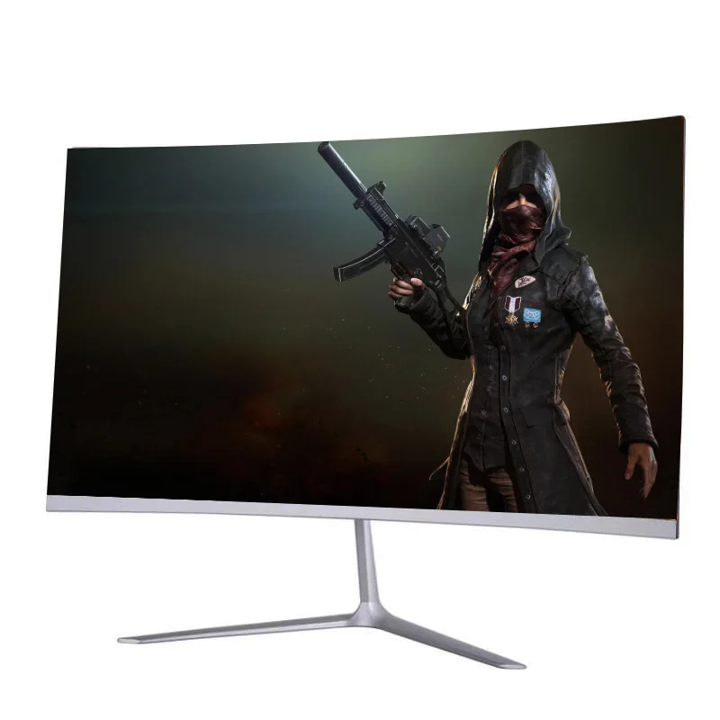 Goedkoop 2019 Nieuwe Ultra Dunne Full Hd 1K 24 Inch Ips Panel Led Gebogen Frameloze Computer Monitor