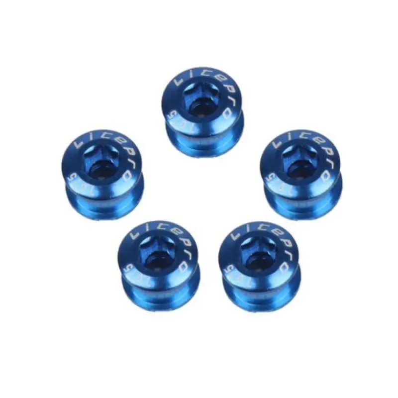 

5pcs Litepro Bike Chainring Bolts 6.5mm Single/Double/Triple Speed Mountain Bicycle Chainwheel Screws 8.5mm Bicycle Accessories