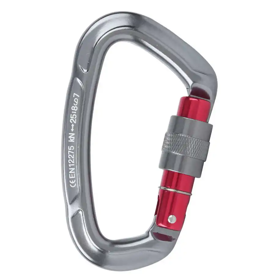 Профессиональный Карабин D форма 25KN карбинер Ключ Крючки скалолазание