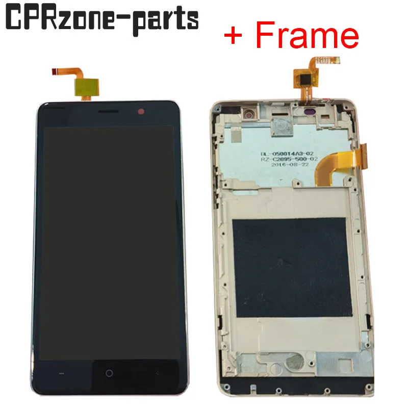 

Черный/белый/золотой + рамка для BQ Mobile BQ-5022 Bond BQS-5022 ЖК-дисплей с сенсорным экраном дигитайзер Сенсорная панель в сборе