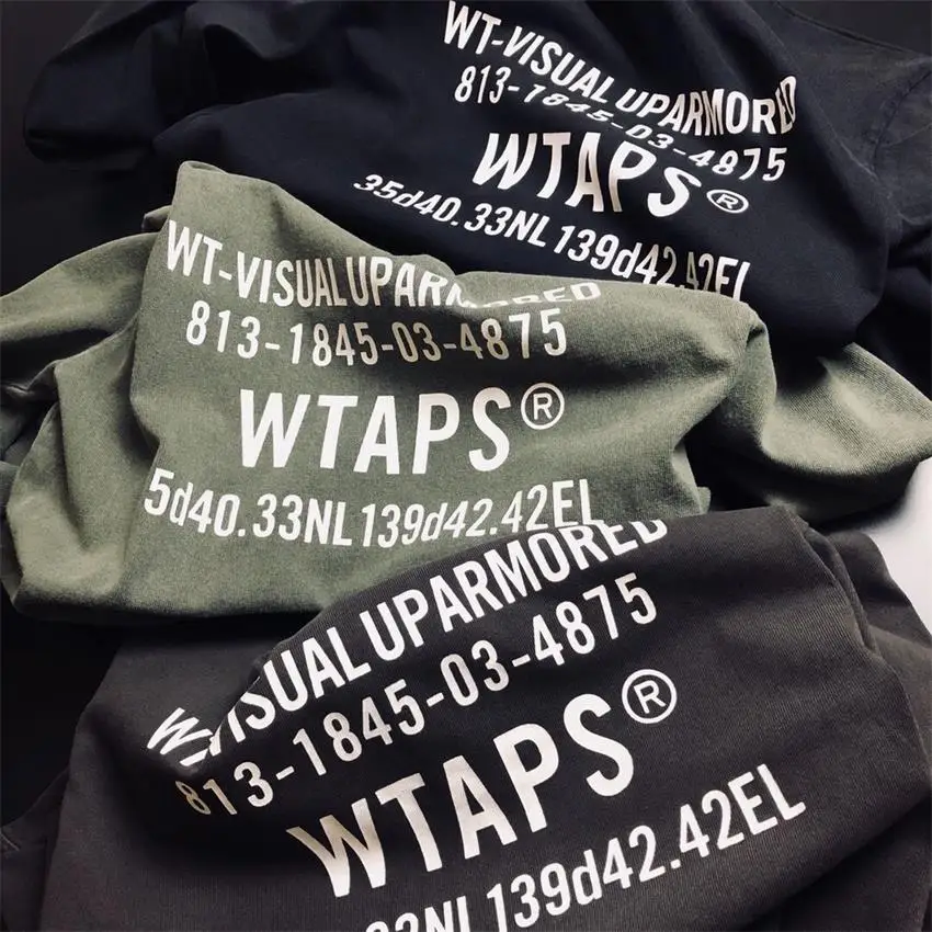 

Long Sleeve WTAPS T-shirt Men Women Aesthetic tshirt Harajuku Oversized t shirt Tops Tees Streetwear Hip Hop Vintage Clothing