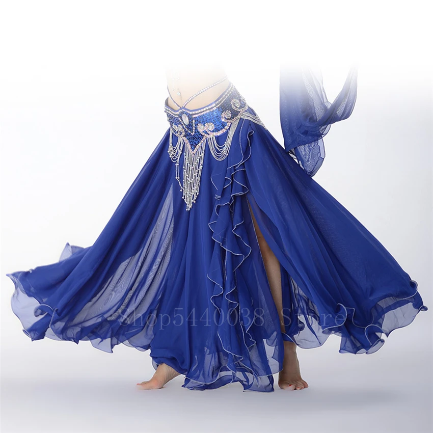 Женская юбка для танца живота бальных танцев элегантный современный шифоновый