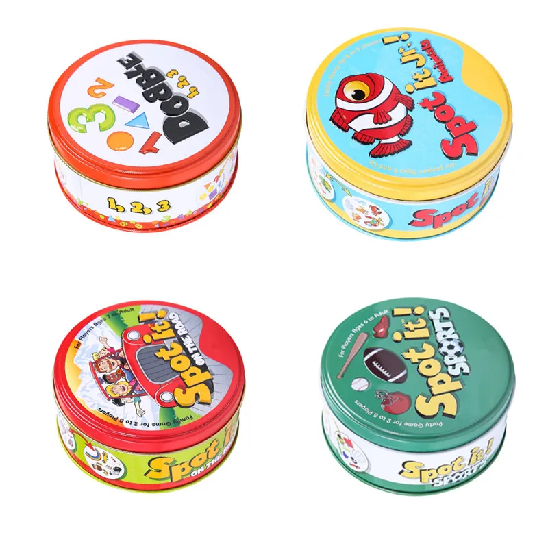 Карточная игра Spot It алфавит ABCD настольные игры праздничные Dobler английская для