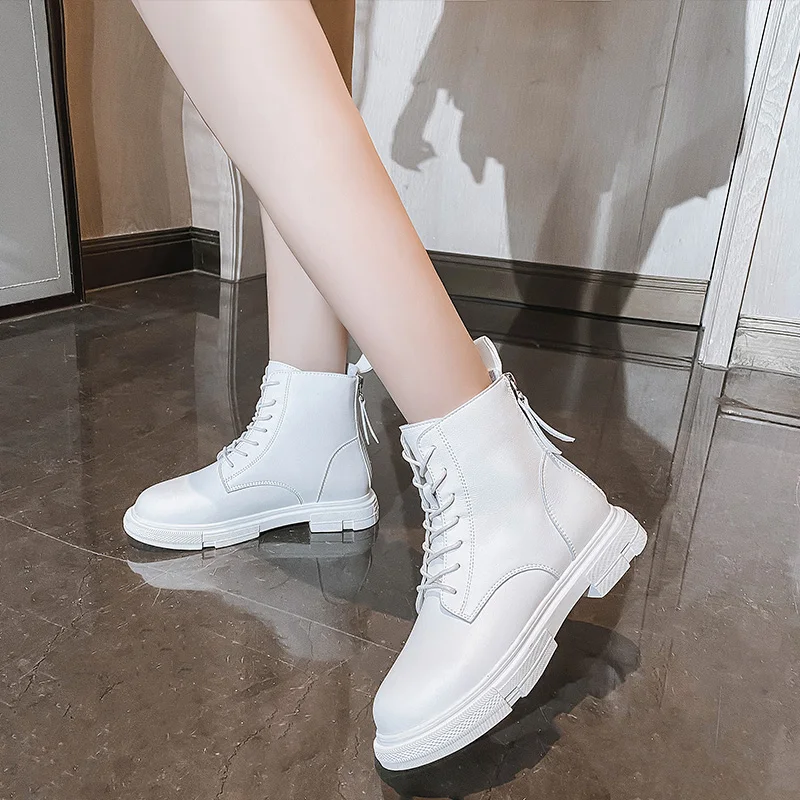 Модные ботинки Женская обувь на платформе Коллекция 2021 года Сезон осень-зима