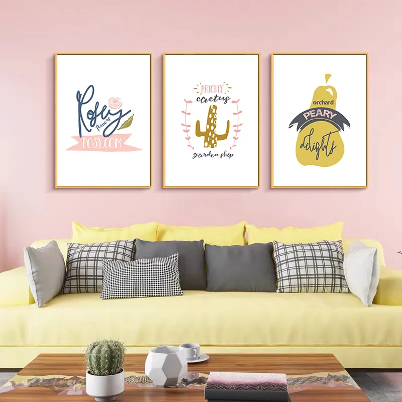 

Child Animal Abstract Poster Wall Art Alphabet Canvas Painting Nordic Nursery Picture Print Modern Kid Baby Room Decoration