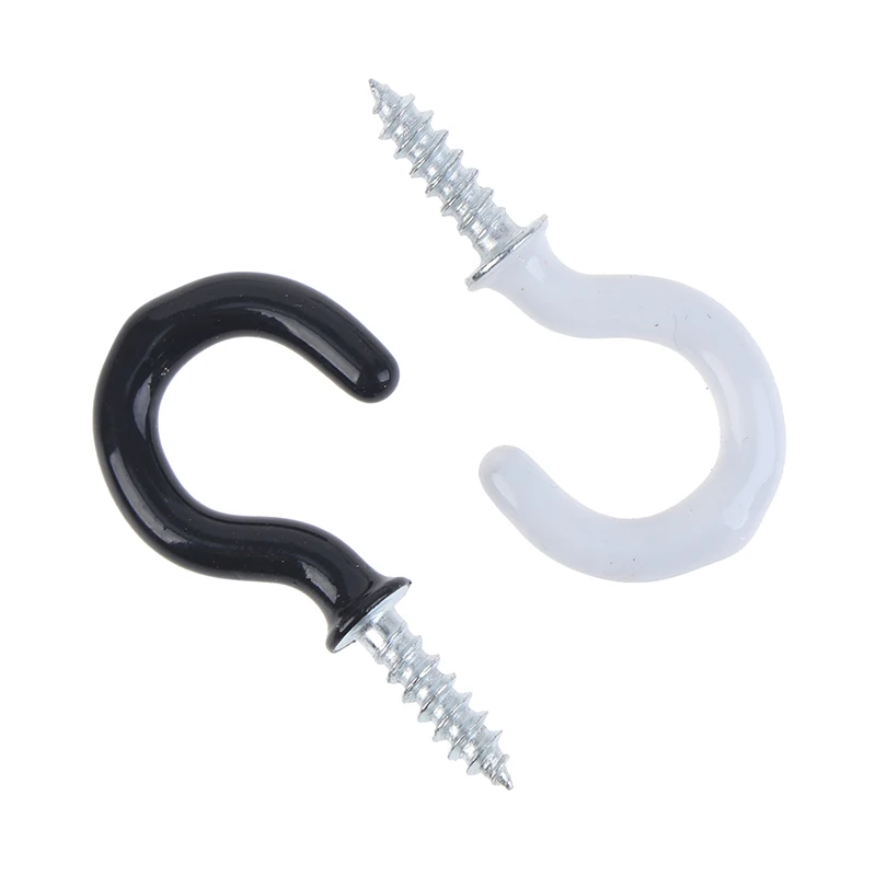 

10Pcs Mug Shouldered Hanger Cup Hooks Heavy Duty Screw-In Ceiling Hooks Cup DIY Hooks accessories