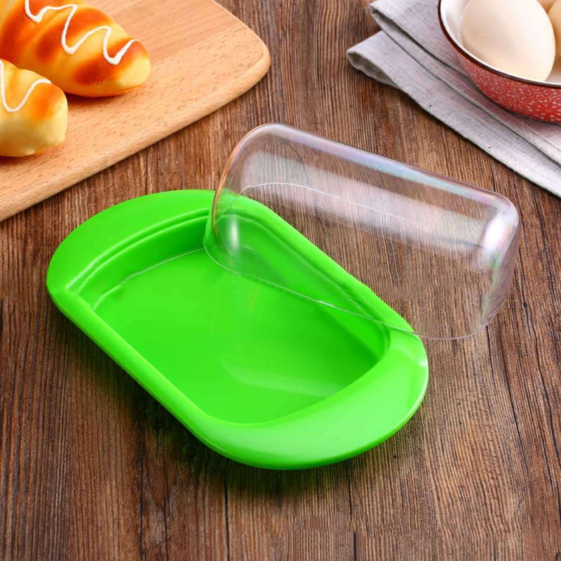

Butter Dish With Lid Butter Container Cake Carrier Cheese Plate Cheesecake Tray Butter Holder With Transparent Cover Keep Fresh
