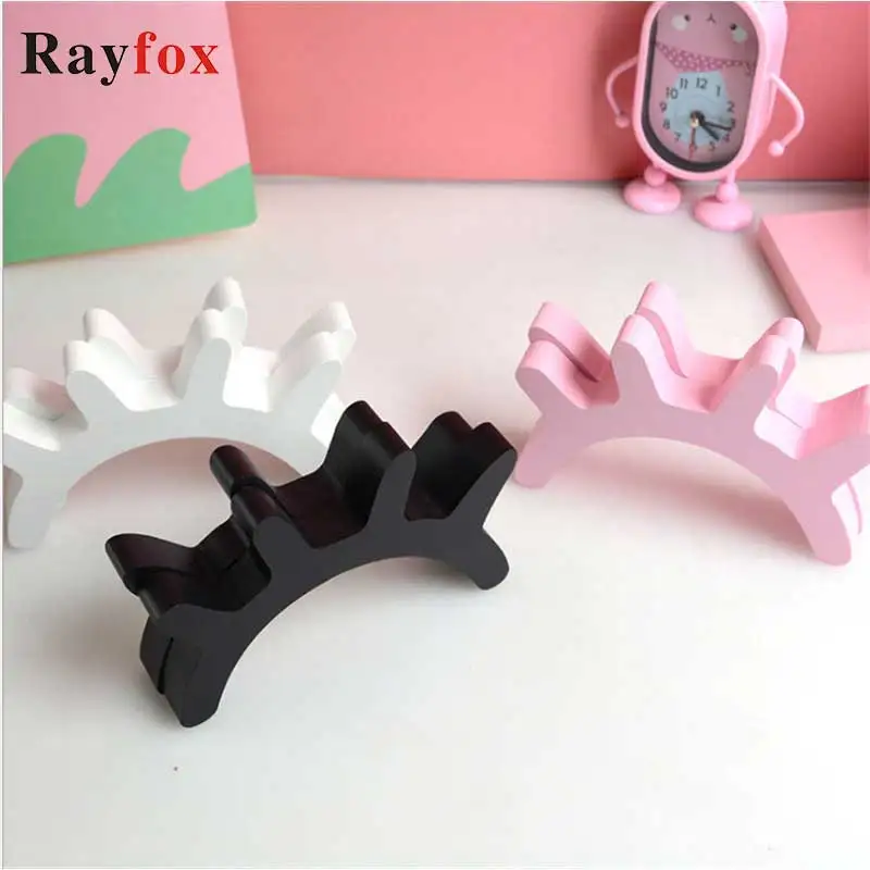 1 пара в скандинавском стиле милые деревянные 3D ресницы настенная декоративная