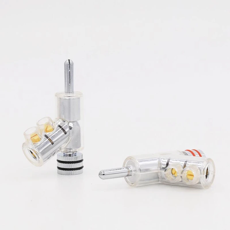 BA1403 HIFI Hi-End Rhodium Plated Lockable Speaker Cable Banana Plug Connector Wire 8Pcs | Электроника