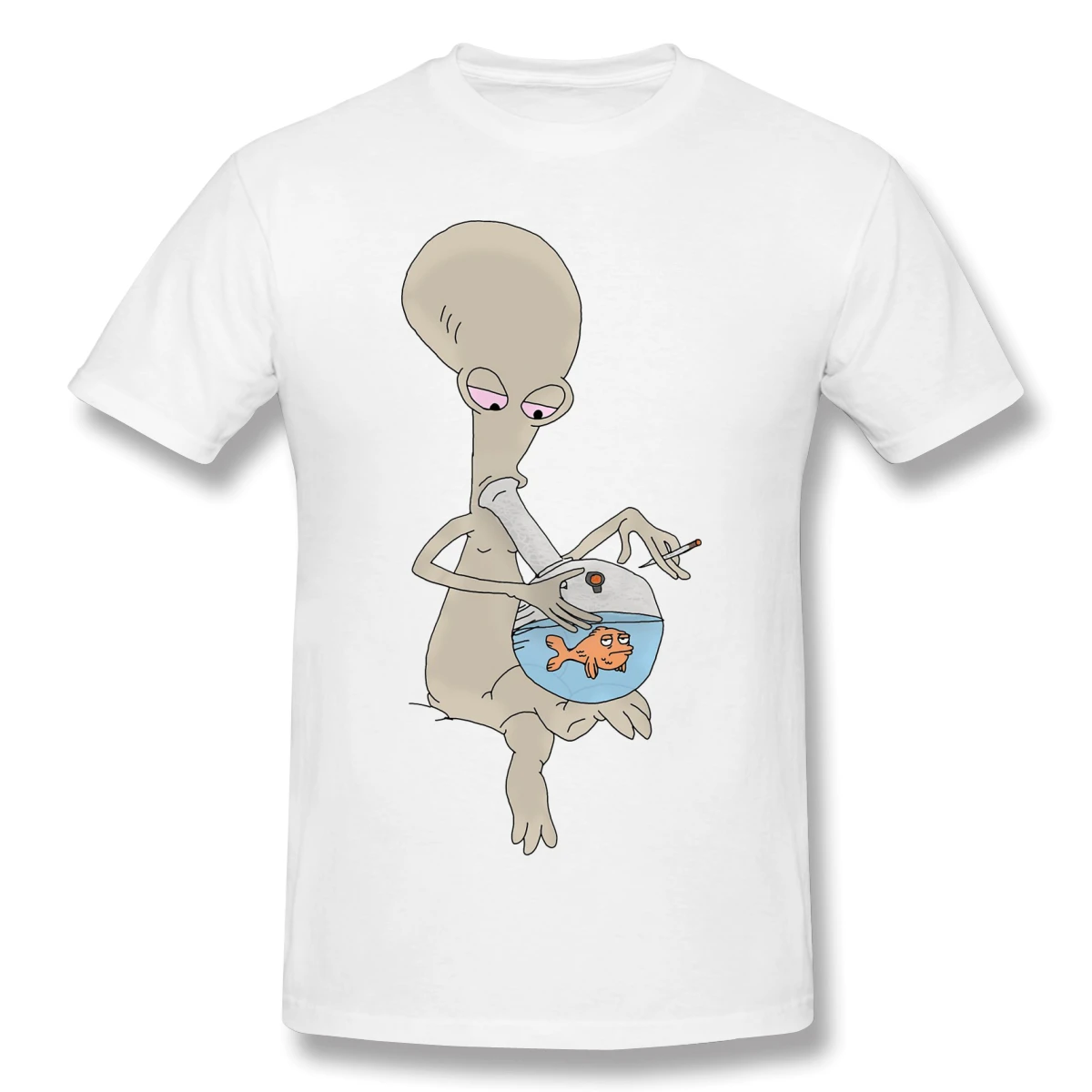 Американская футболка Красная Футболка Роджера Мужская модная с коротким