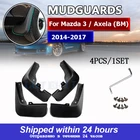 Брызговики передние и задние формованные для Mazda 3 (BM) Axela 4-дверного седана 2014-2017, брызговики 2015, 2016