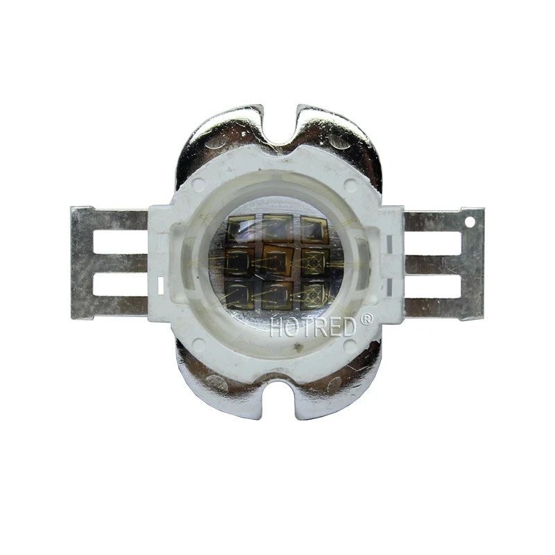 10 Вт COB 45mil led холодный теплый белый королевский синий зеленый IR940nm 850nm UV395 Acquarim завод светодиодный чип с 60 градусов угол обзора объектива