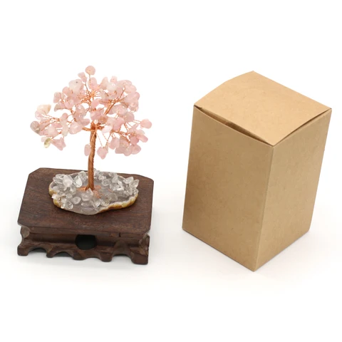 Дерево Жизни из Аметиста и Розового Кварца