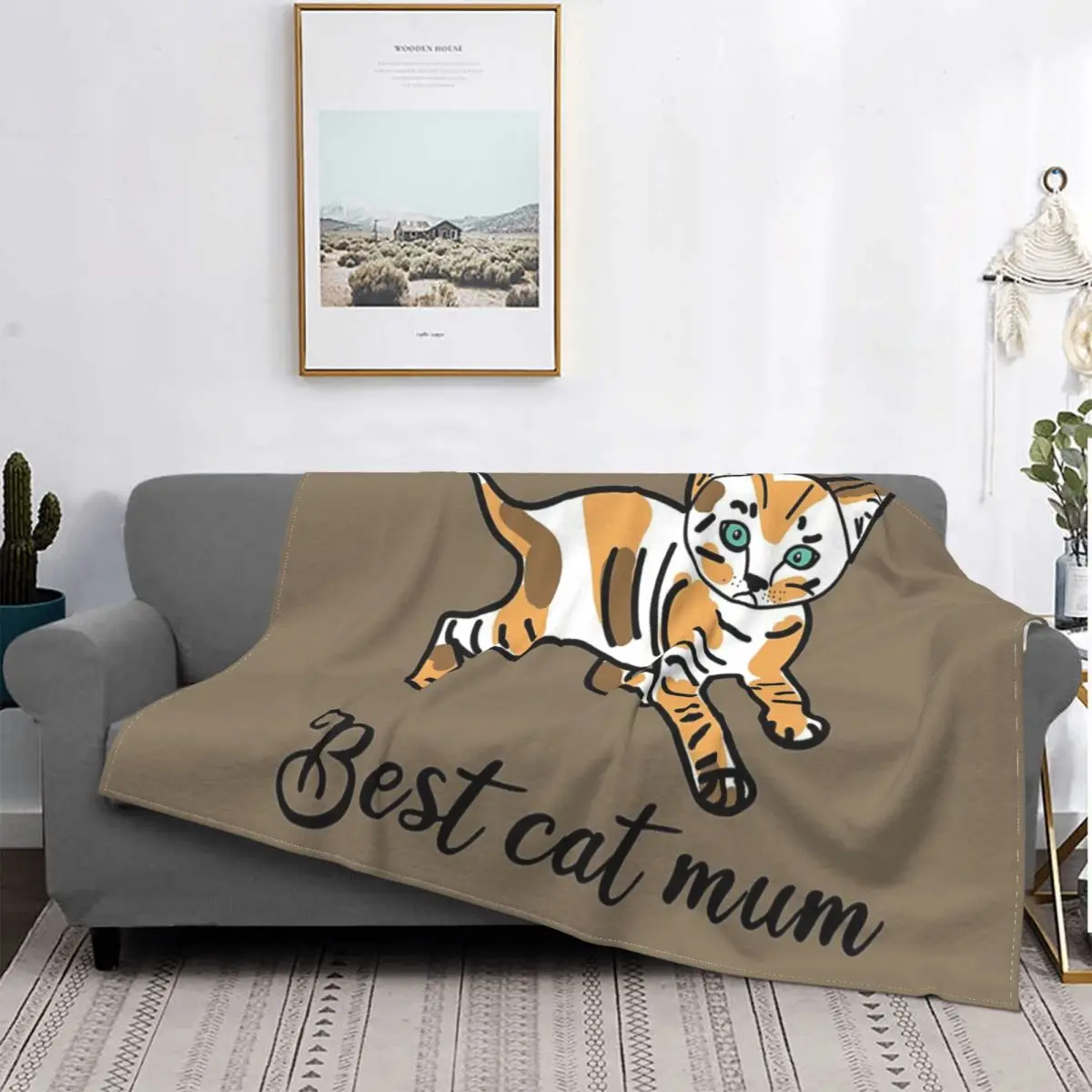

La mejor manta de gato para MOM, colcha a cuadros para cama, manta de lana de 90, colcha de verano