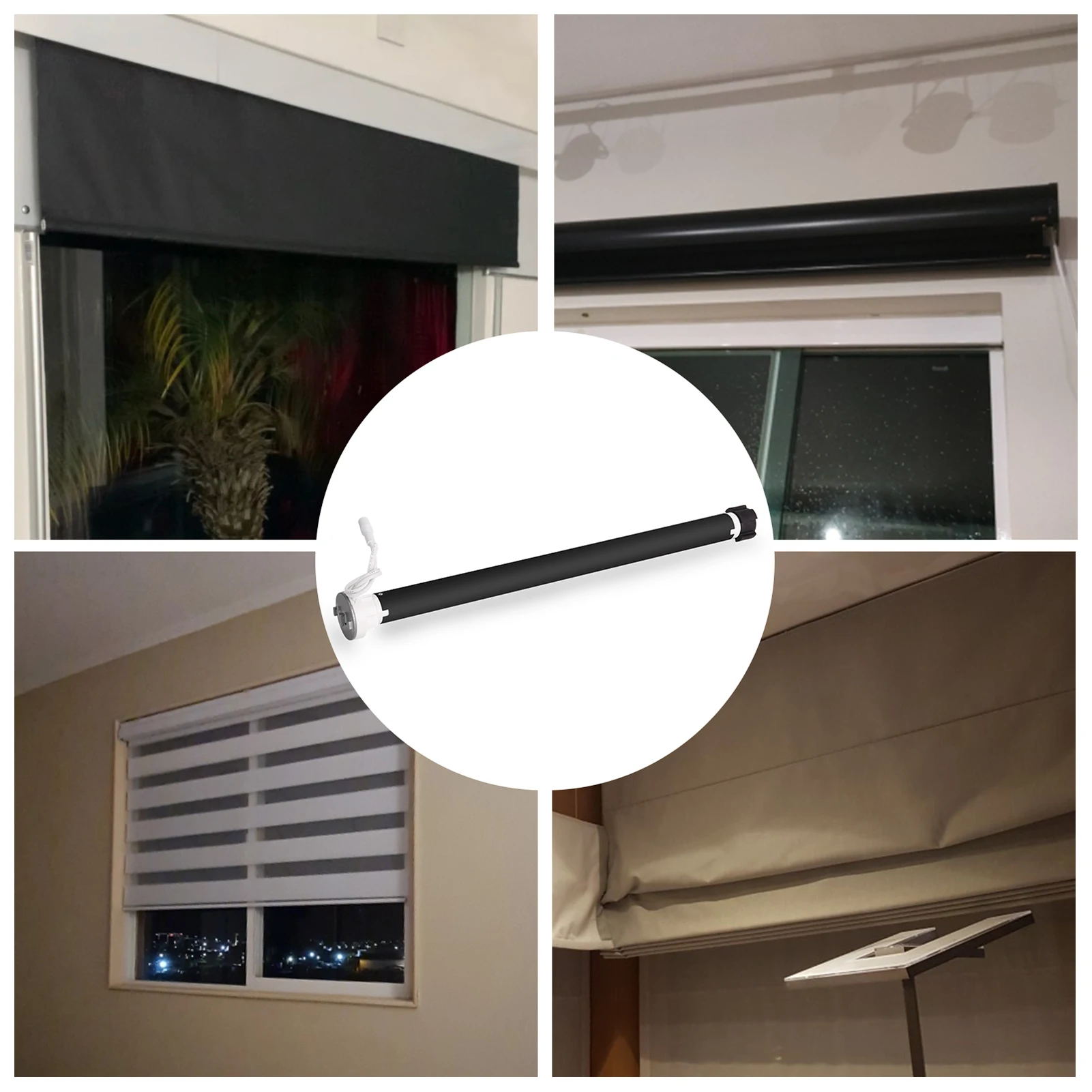 

Tuya WiFi Smart M2805EGB Tubular Curtain Motor for 38mm Tube Intelligent Home Electric Curtain Motors with Alexa Google Home