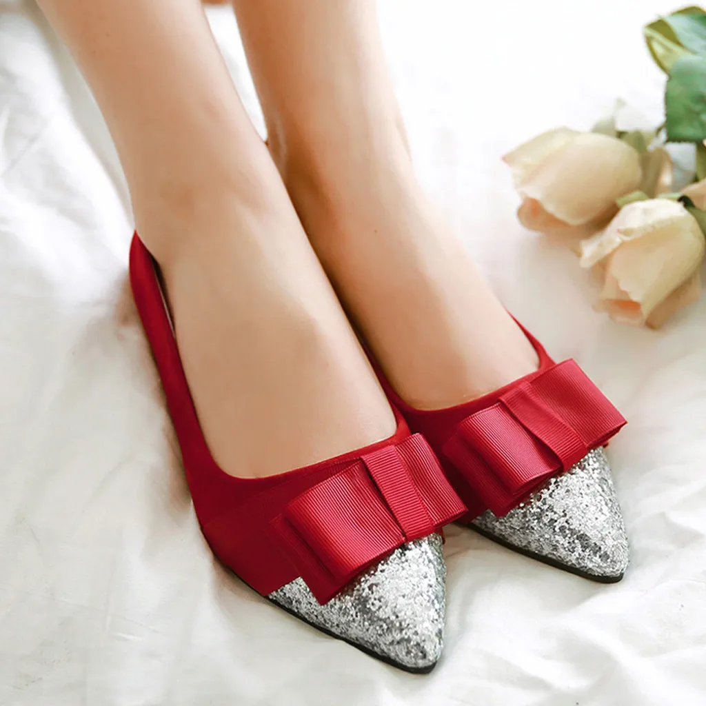 SAGACE flat shoes women fashion Bling Crystal Pointed Toe Flats Shoes Elegant Lady Ballet wedding shoe Footwear Zapatos Mujer #4 | Обувь