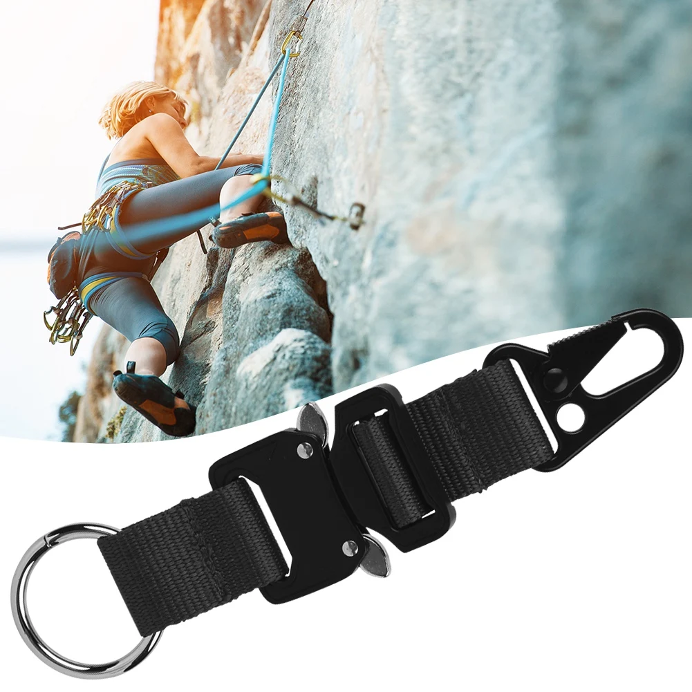 Тактика прочная нейлоновая тесьма висячая Пряжка Карабин из цинкового сплава