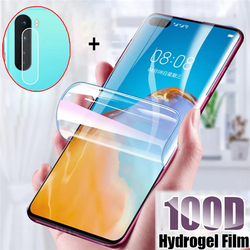 Для Oneplus 8 T Nord N10 5G Гидрогелевая пленка + защита для объектива камеры Защитные