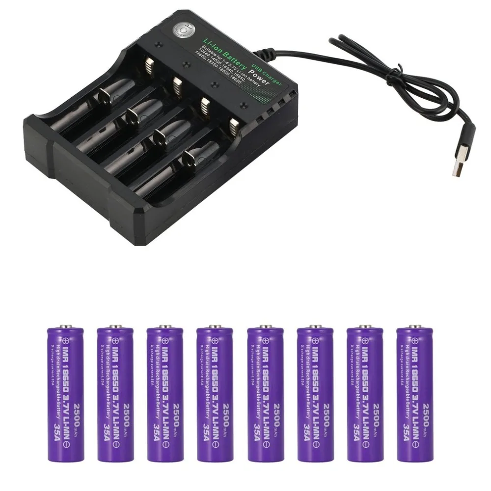 Vtc6 3,7 V 2500Mah литий-ионная аккумуляторная батарея 18650 для sony Us18650 C6 30A электронная сигарета мод+ 18650 зарядное устройство для Devilkin 225W TC