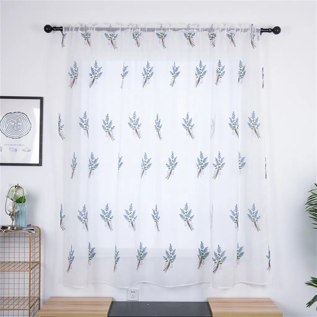 Высокое качество пион узор украшение свет тени занавес букет цветок тюль ручка