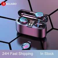 f9 tws bluetooth headphone 5 0 touch control wireless headset led display earphone gaming auriculares support dropshipping vip