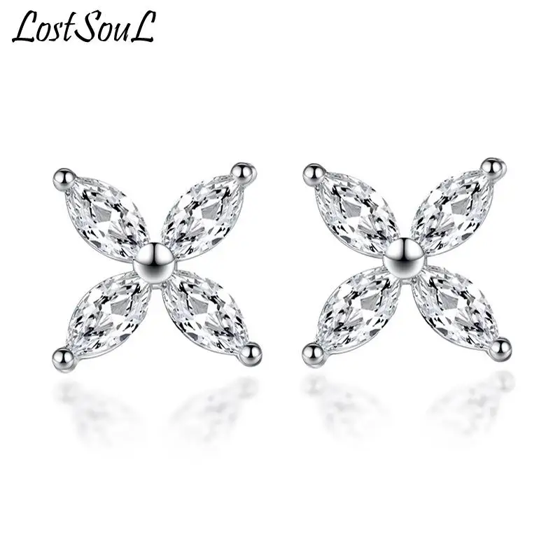 

Женские серьги-гвоздики из серебра 925 пробы, с ледяными снежинками