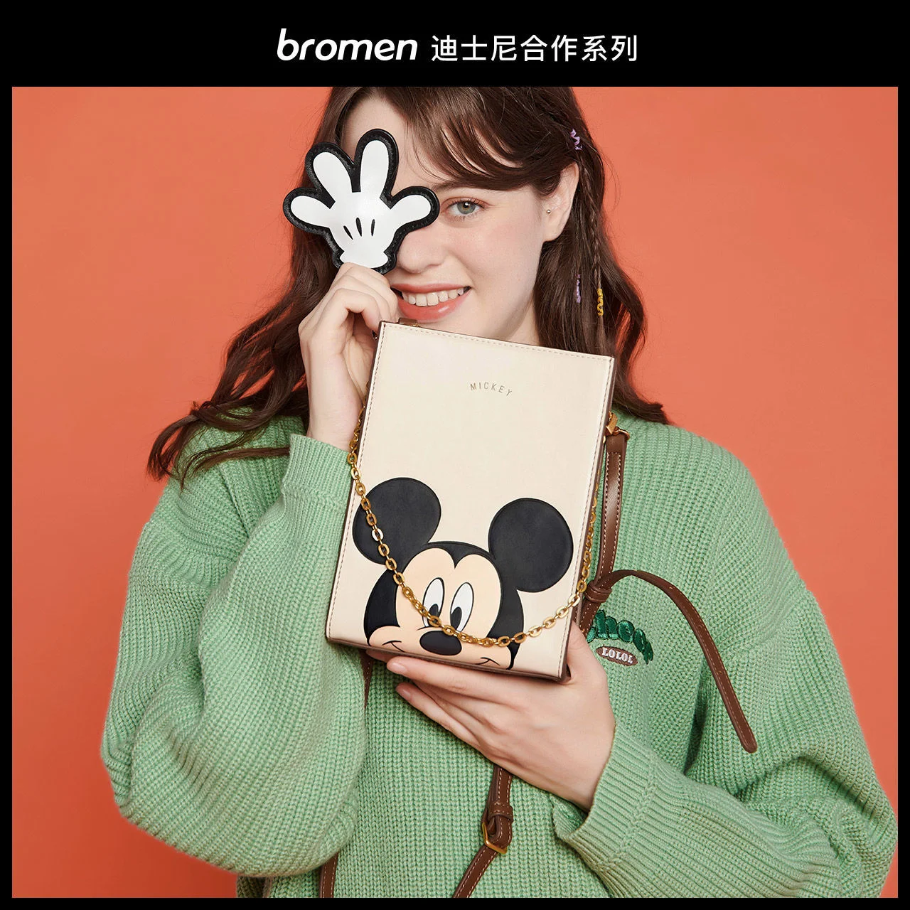 Disney-Bolso de hombro de minnie y Mickey mouse para mujer, bandolera suave de gran capacidad, bolsa de compras, regalo para ni&ntilde;os-0