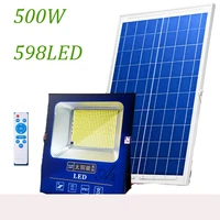 500w 598led solar panel light with 5meter cable solar outdoor lamp sun night light waterproof solar light garden emergency