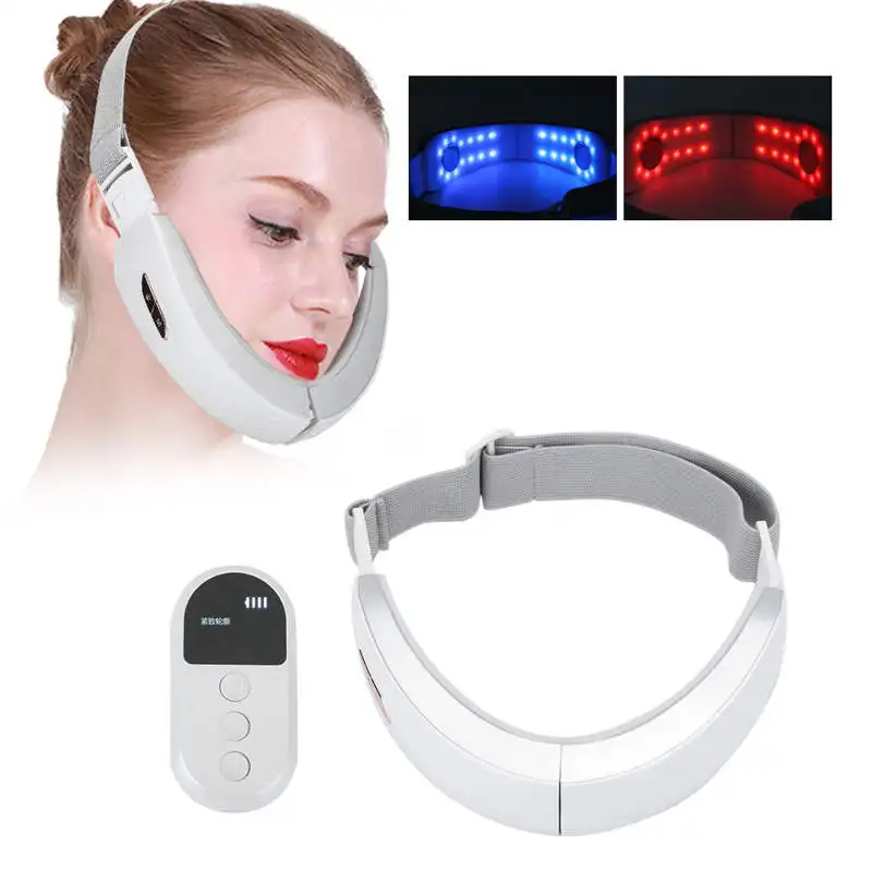 2 Цвета EMS вибрационная машина для уменьшения лица лифтинг кожи фотона уход за