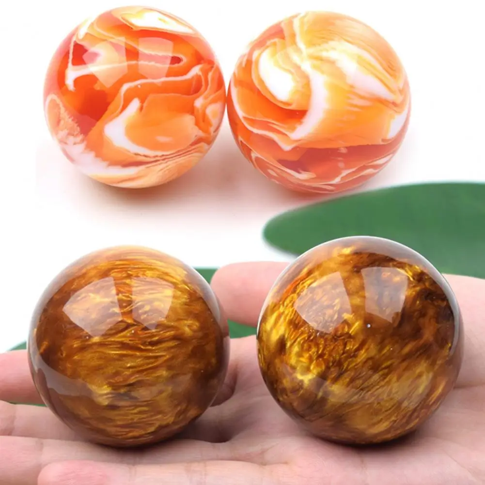 1 Pair Finger Exercise Ball Natural Stress Relief Resin Flexible Baoding Balls for Home Massage Daily Life | Красота и здоровье