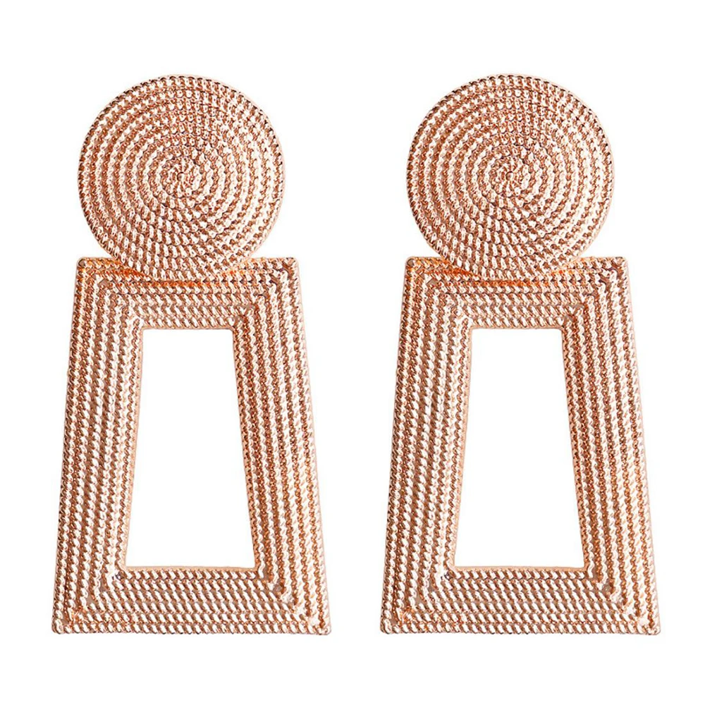 Новые стильные современные золотые серьги для женщин геометрические западные