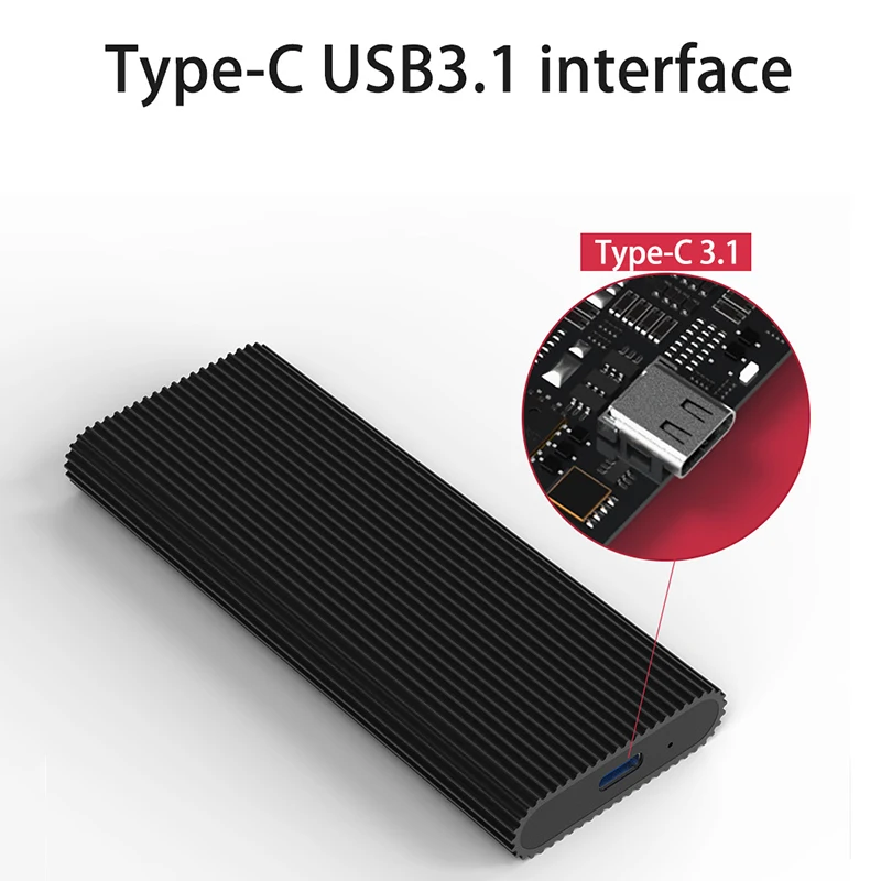 

Blueendless Portable Ssd Enclosure Support Pcie Nvme/Ngff M.2 M Key/B&M Key Ssd Type C 3.1 Solid Disk Cooling(M280F)