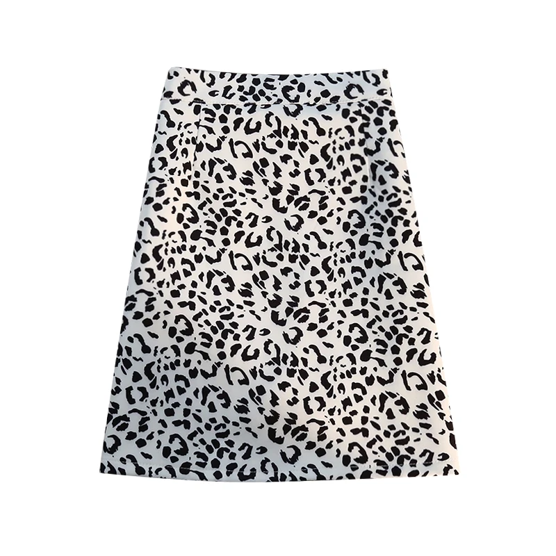 

high Waist Short Skirts Ladies A-line Harajuku 2021 Summer Fashion Sexy Leopard Print Slim Wrap Skirt Women Casual Mini Skirt