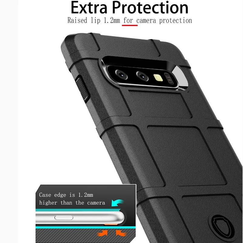 Бронезащитный экран чехол для телефона samsung Galaxy Note 8 9 10 Pro army green Прочный чехол для samsung S8 S9 S10 Plus Lite S10E чехол из ТПУ