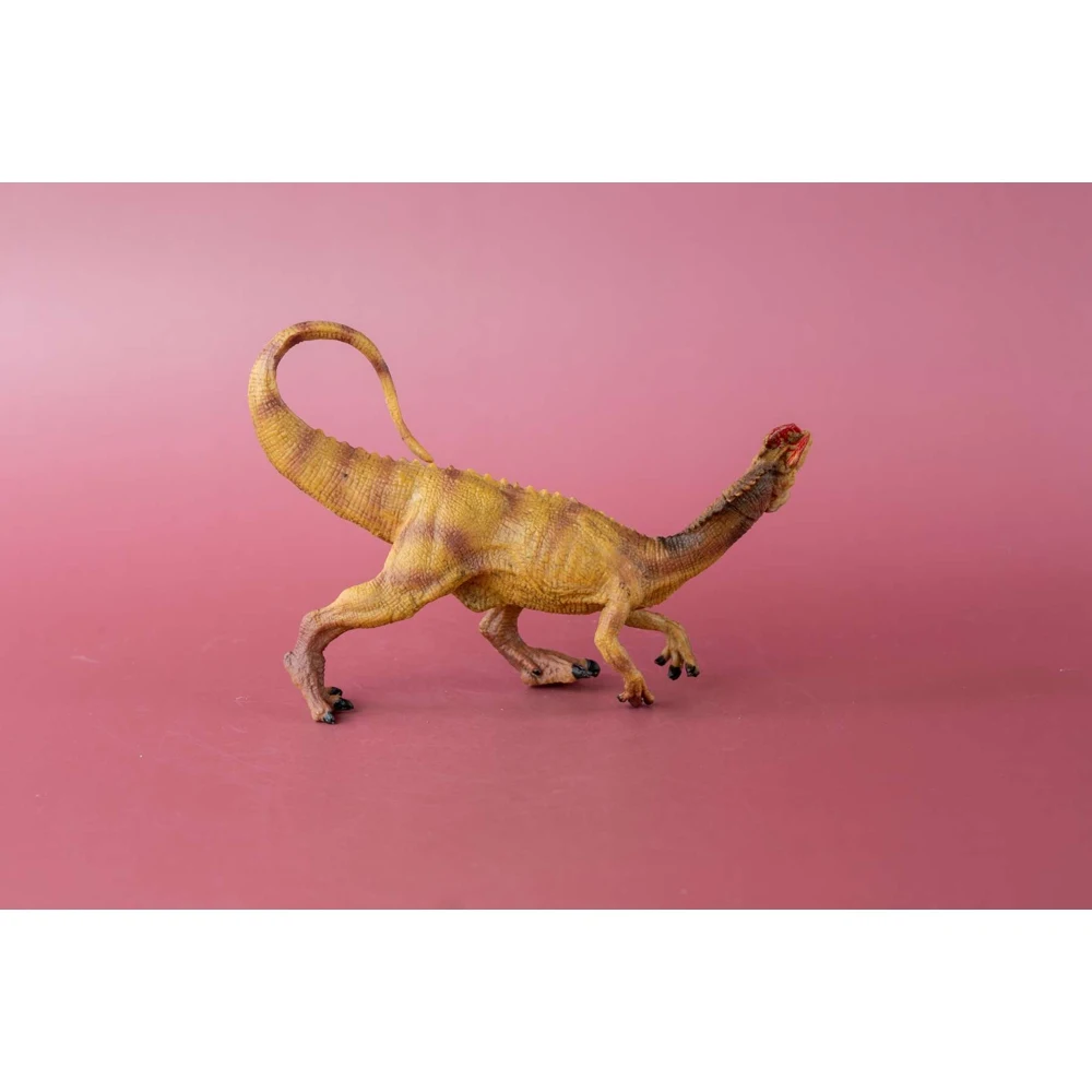 Фигурка Динозавр Дилофозавр коричневый 83200 | Игрушки и хобби