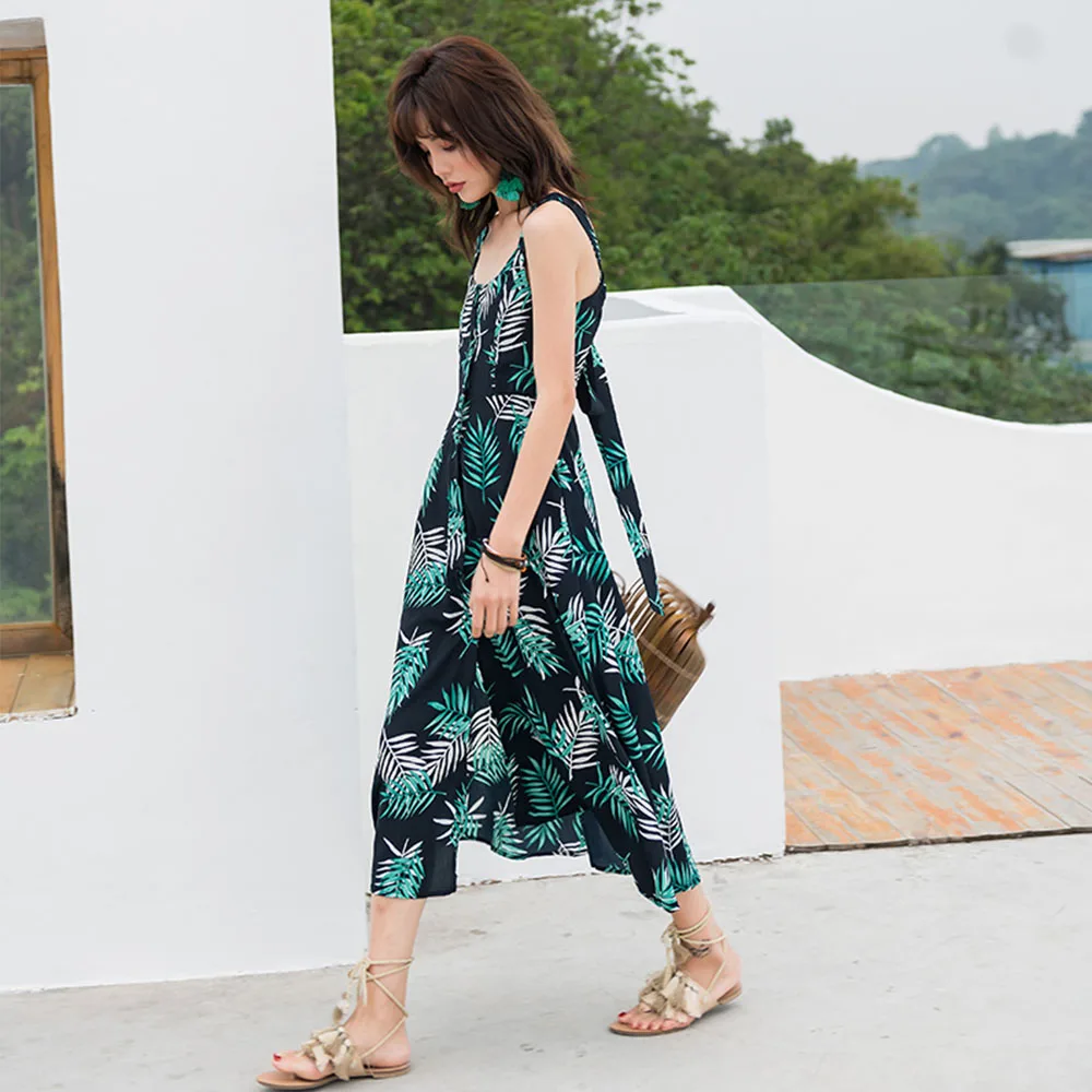 Пляжная юбка Бали 2020 года настоящий снимок cnjessie для женщин: легкая, открытая спина, длинное платье для морского отдыха.