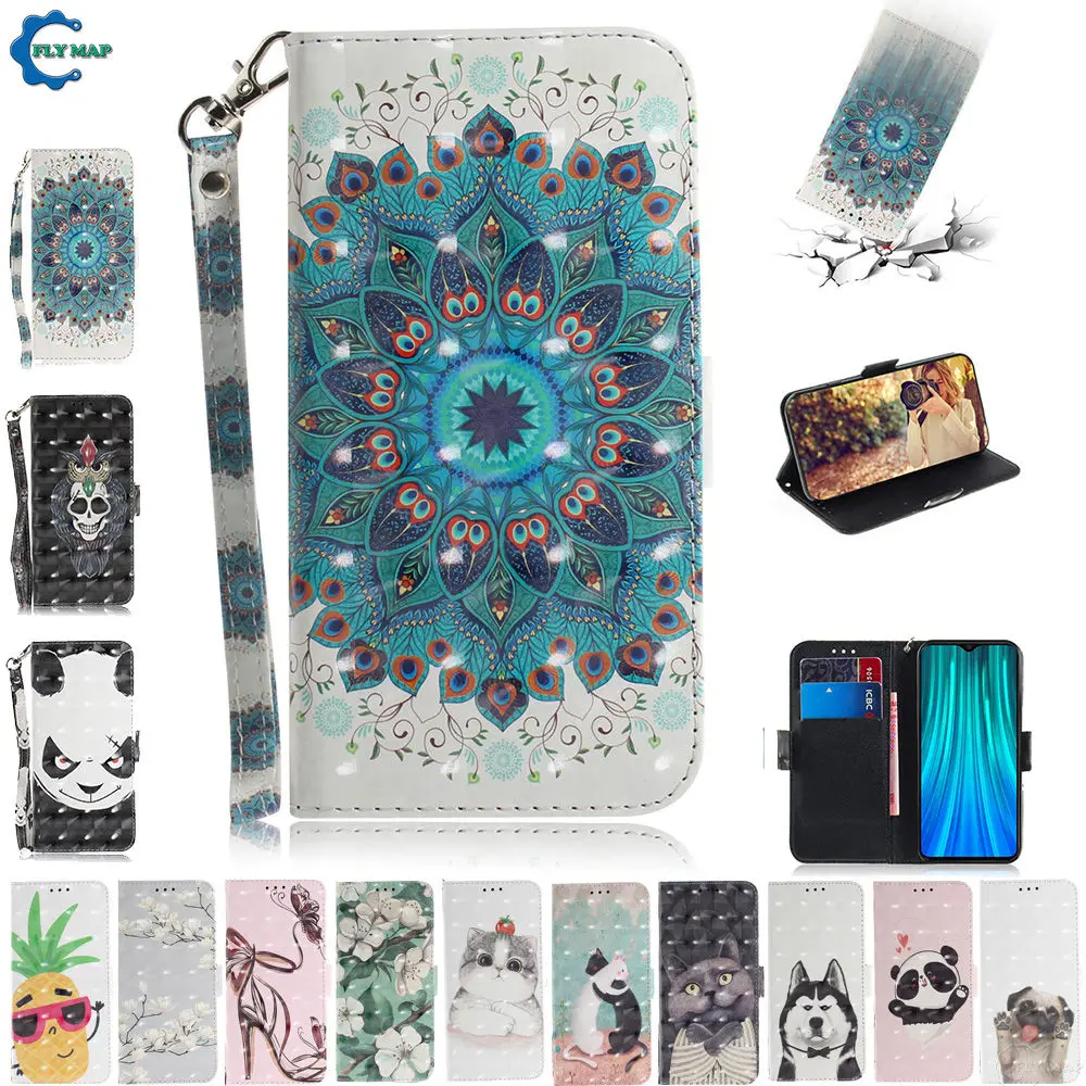 Чехол-книжка для Xiao mi Red Note 8 Pro Note8 силиконовый чехол телефона кожаный