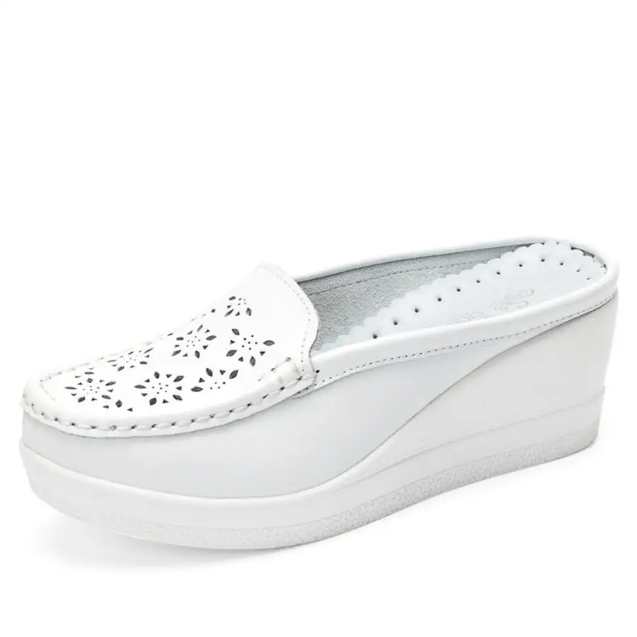 Летняя женская обувь танкетки на платформе женские шлепанцы сланцы для женщин