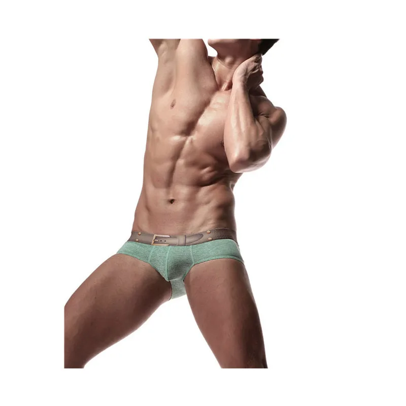 8PCS Men Cotton Sexy Underwear Men Boxer Shorts 3D Print Belt Penis Pouch Designed Bulge Gay Underwear Boxers Man Underpant