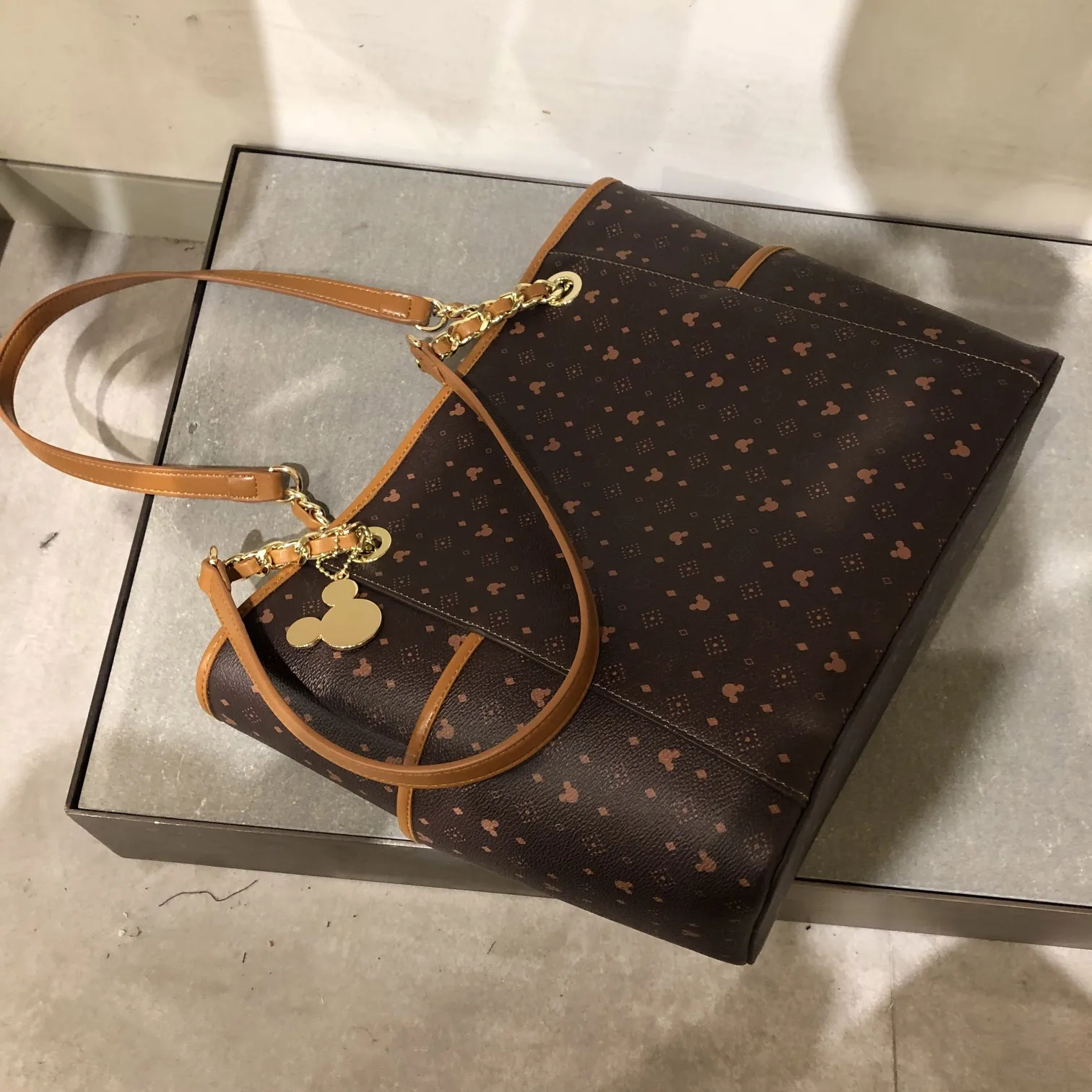 Винтажные Роскошные дамские сумочки Disney с мультяшным Микки дизайнерская женская