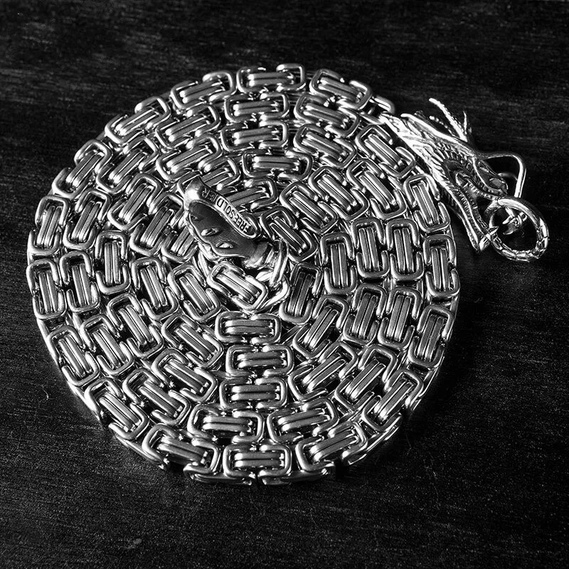 EDC Открытый Дракон хребет самообороны цепь для камеи из нержавеющей стали