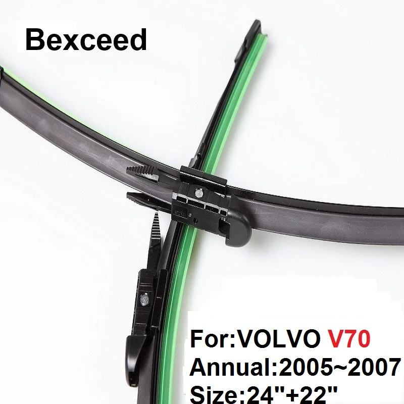 

Щетка стеклоочистителя для VOLVO V70 24 "+ 22" высокого качества Bexceed лобового стекла автомобиля 2005 2006 2007
