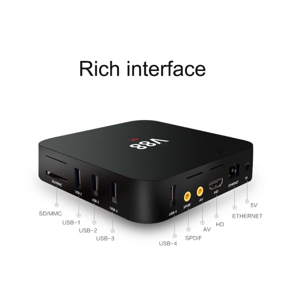 ТВ-Приставка Smart TV Box лидер продаж четырехъядерный процессор Wi-Fi 1 ГБ 8 HD 4K
